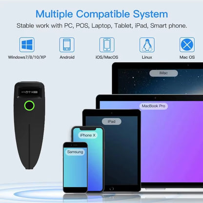 Mini Barcode Scanner USB Wired/Bluetooth/ 2.4G Wireless 1D 2D Scanner QR PDF417 EAN13 Data Matrix Bar Code Reader