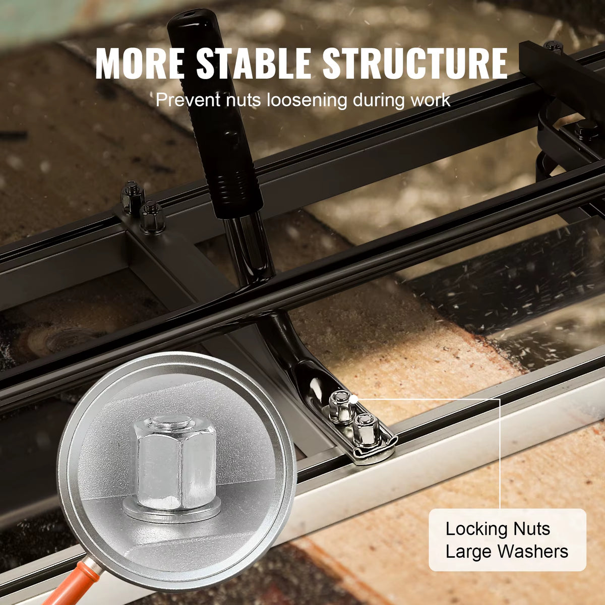 Succebuy Adjustable Chainsaw Mill Guide Bar for Planking - 14"-36" with 0.2"-11.81" Cut Thickness for Builders and Woodworkers