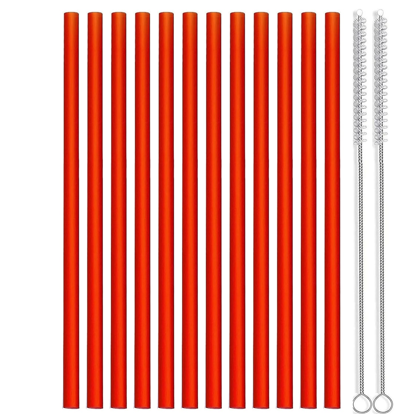 Set of 12 Long Color Replacement Straws for 40 Oz and 30 Oz Tumblers