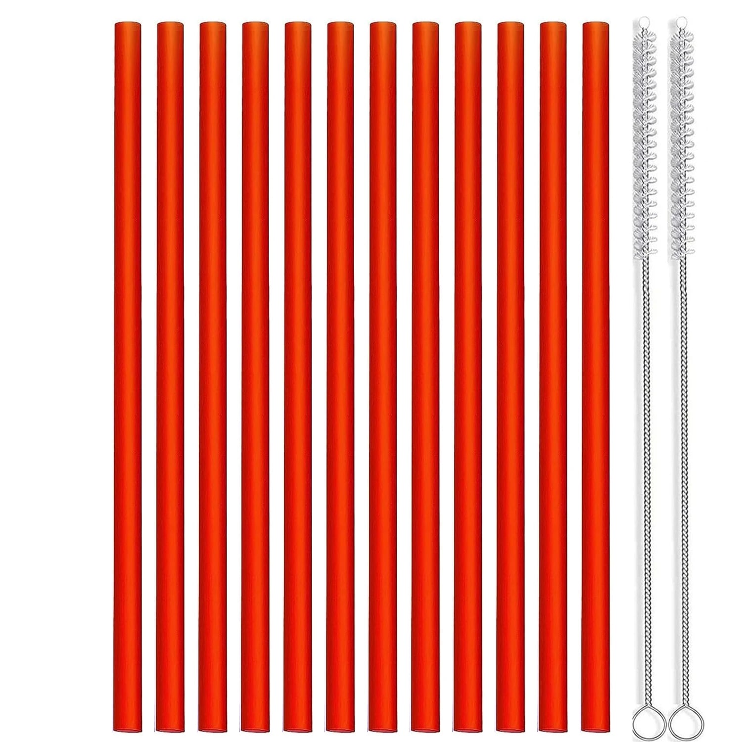 Set of 12 Long Color Replacement Straws for 40 Oz and 30 Oz Tumblers