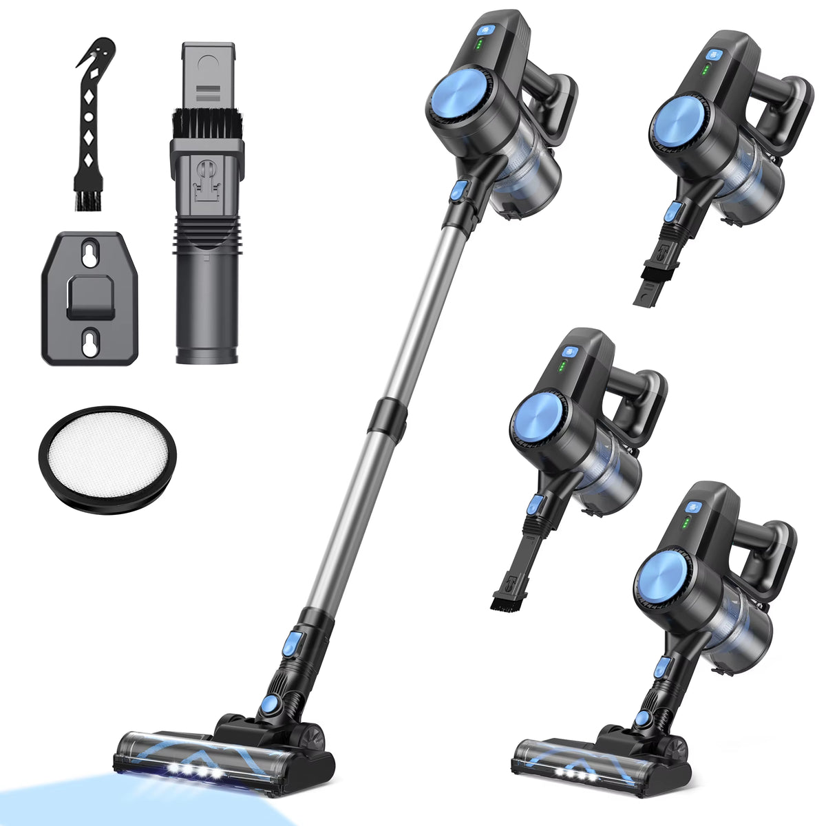 INSE N3T Cordless Vacuum Cleaner - 40Kpa Ultra Lightweight 6-in-1 Stick Vacuum with Up to 40 Minutes Runtime for Home and Pet Hair on Hard Floors