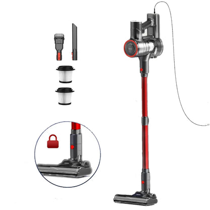 YISORA Corded Vacuum Cleaner, 600W 23Kpa Stick Vacuum, Free-Stand 6 in 1 Handheld Vacuum Cleaner for Hard Floor Carpet