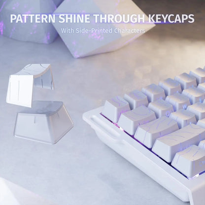 ATTACK SHARK X68 HE Rapid Trigger Mechanical Gaming Keyboard 60% Wired with Adjustable Actuation,Hall Effect Magnetic Switch,8Kh