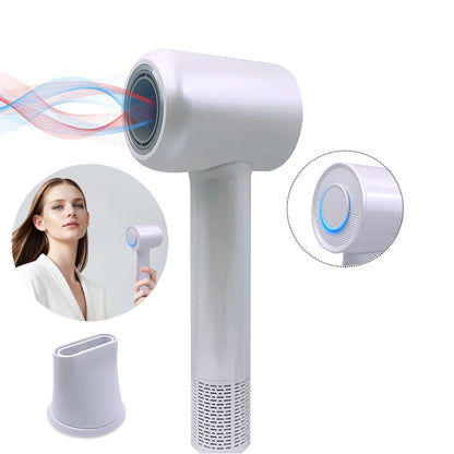 High-Speed Professional Hair Dryer with Negative Ion Technology and Magnetic Nozzle for Enhanced Hair Care and Styling