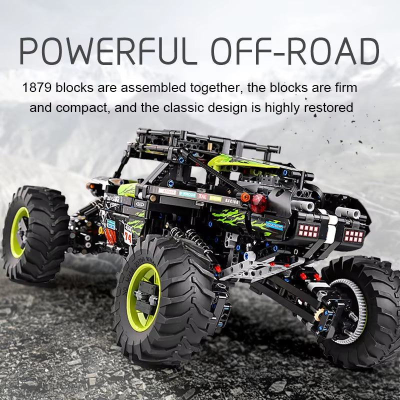 Mould King 18002 Technical Car Toys the MOC-19517 4WD RC Buggy Building Block Assembly Car Model Brick Set Kids Christmas Gift
