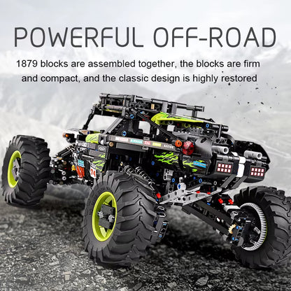 Mould King 18002 Technical Car Toys the MOC-19517 4WD RC Buggy Building Block Assembly Car Model Brick Set Kids Christmas Gift