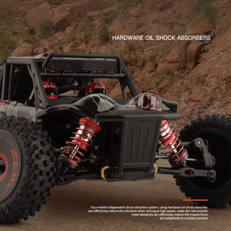 Wltoys 124016/124017 4WD Off-Road RC Car - High-Speed 75Km/H Remote Control Crawler with Brushless Motor and 2.4G Electric Drift Capabilities
