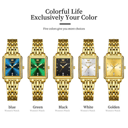 9995 Women'S Watch Luxury Elegant Diamond Watch Classic Original Brand Gold Stainless Steel Waterproof Women Quartz Watch