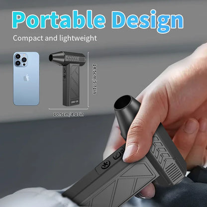 High-Speed 130,000 RPM Electric Turbo Fan - Powerful Compressed Air Blower for Computer Keyboards and Automotive Cleaning