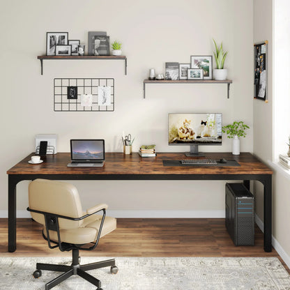 Tribesigns 78.7-Inch Extra Long Dual Workstation Desk for Home Office