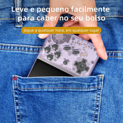 RG35XX Retro Handheld Game Player Built-In 64G TF 6000+ Classic Games Linux Garlicos Portable for Travel Kids Gift