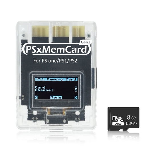 Psxmemcard Gen2 SD2PSX Memory Card for PS1/PS2 SD Card Reader Card Adapter for PS One Game Console save Data Game Card