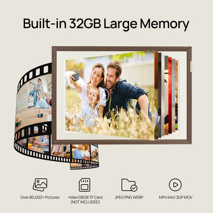 New  Digital Picture Frame 10.1 Inch Smart Wifi Digital Photo Frame 32GB with 1280X800 IPS Touch Screen,D10