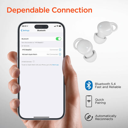 Hypergear Sleepeez Mini Noise-Blocking True Wireless Earbuds for Sleeping