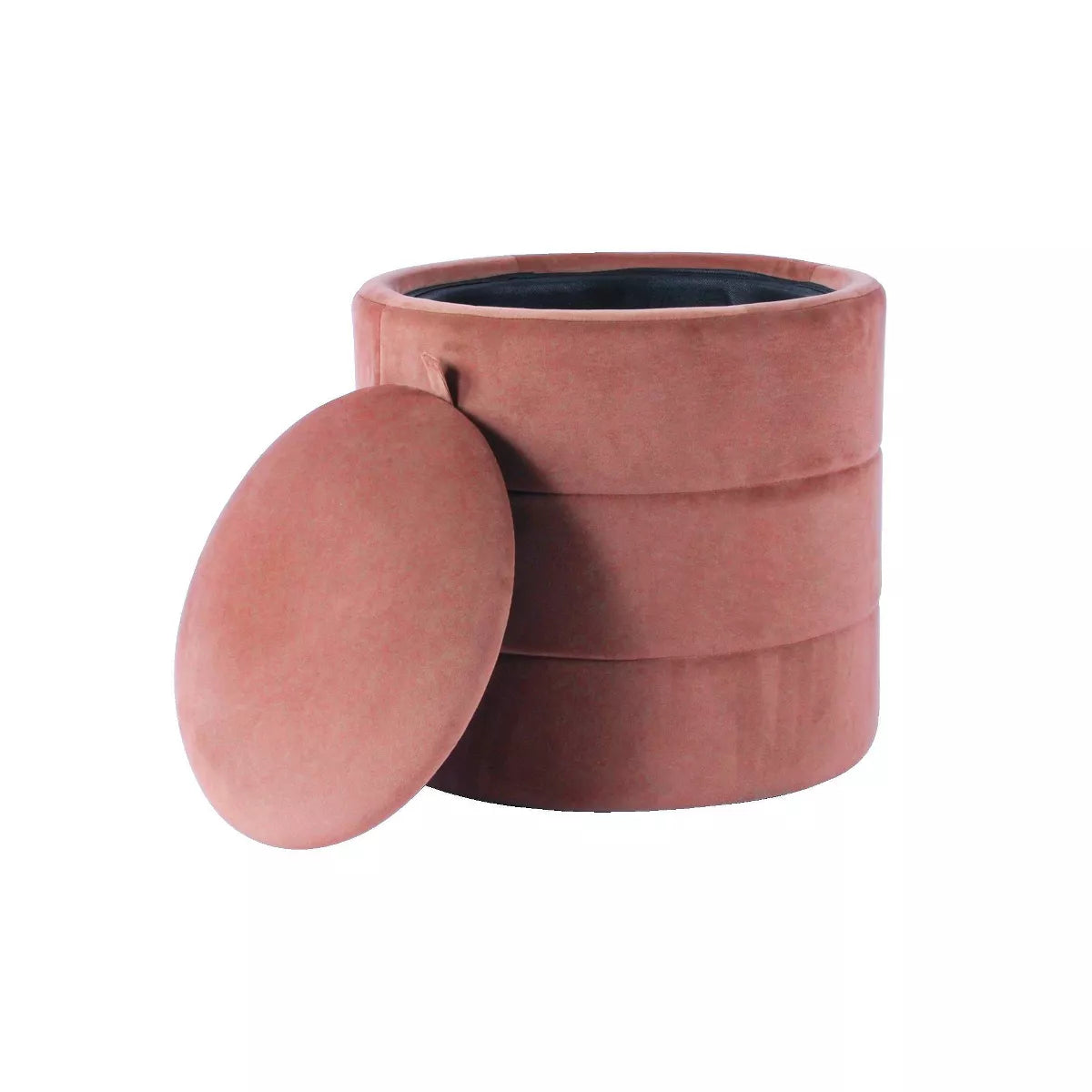Storage round Ottoman 