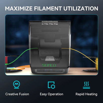 SUNLU Filament Connector for Pla/Petg/Tpu/Abs/Pa/Nylon Filament Splicer with 200Pcs PTFE Sleeve for 3D Printer Filament Heating