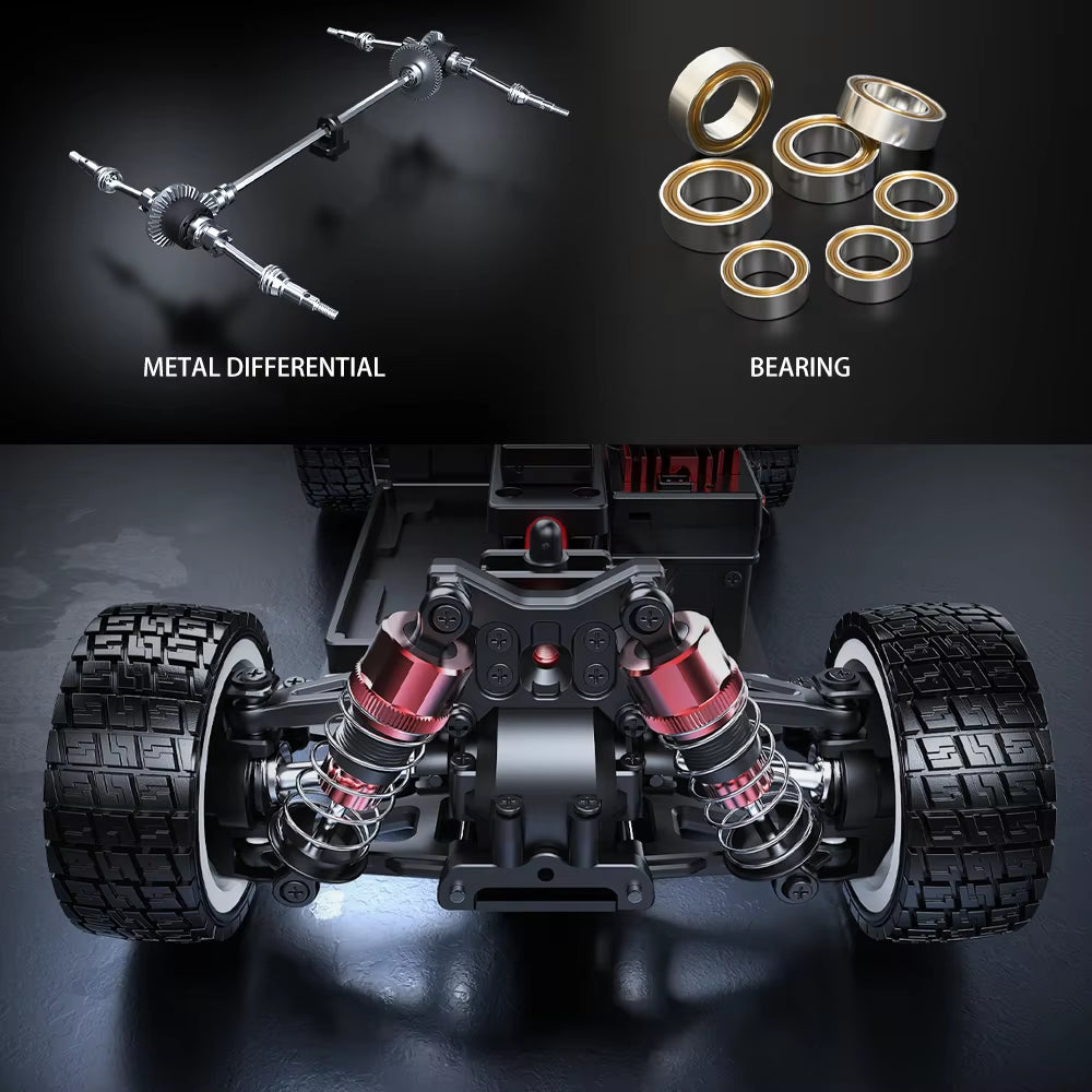 1/14 MJX 14303 High-Speed RC Drift Car - 2.4G Brushless 4WD Off-Road Rally Truck for Adults and Gift Use