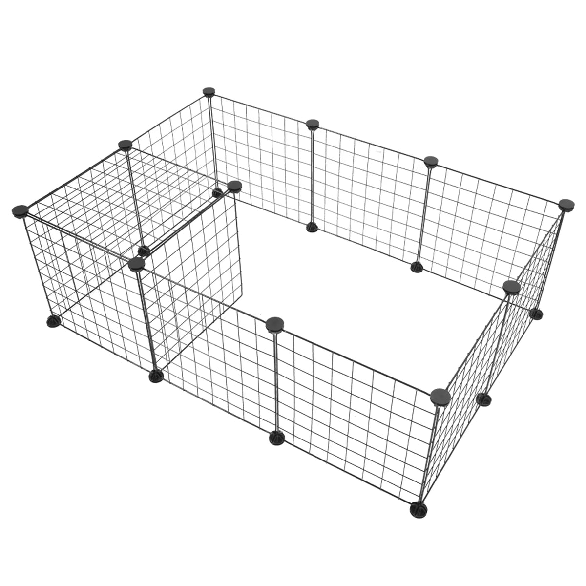 Indoor Portable Metal Wire Playpen for Small Animals - Ideal for Guinea Pigs and Rabbits
