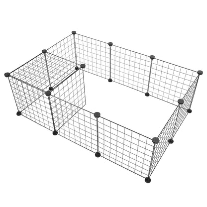 Indoor Portable Metal Wire Playpen for Small Animals - Ideal for Guinea Pigs and Rabbits