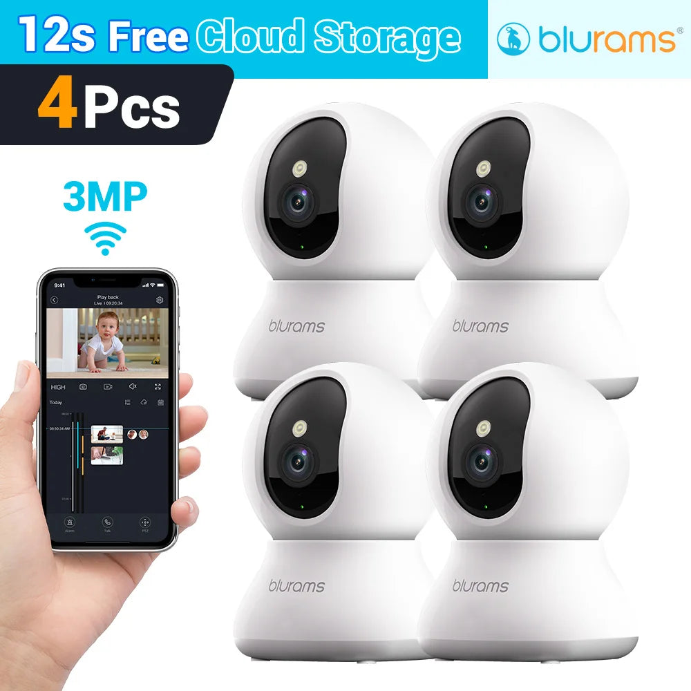 Baby Monitor Camera 2K HD Home Security Camera with Motion Detection and Two-Way Audio, Easy Setup, Clear Day & Night