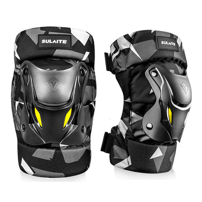 SULAITE Motorcycle Knee Pads Protective Knee Guard for Motorcycle Scooter Skateboard Cycling Riding Knee Brace Gear