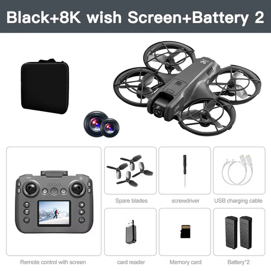 Xiaomi V666 Mini Drone 4K Professional Aerial 8K Dual Camera Intelligent Obstacle Avoidance Brushless Quadcopter Kid RC Toy