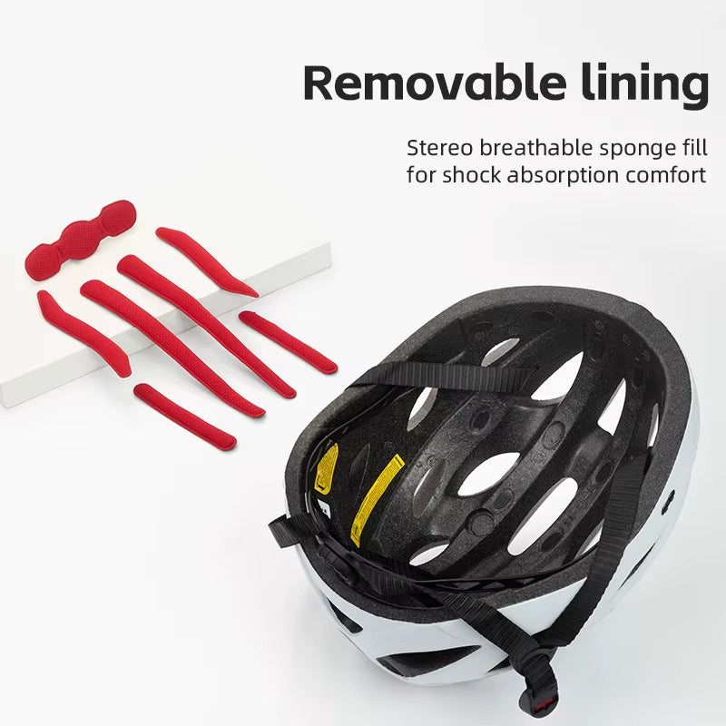 ROCKBROS Lightweight Integrated Cycling Helmet with Goggles for Men and Women - Safety Head Protection for MTB and Road Biking