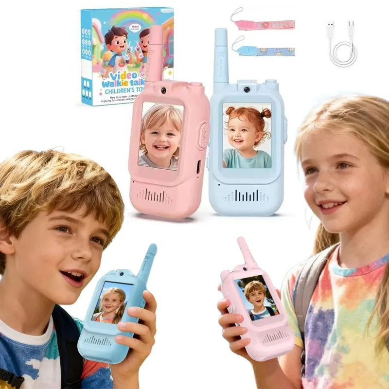 Rechargeable Long Range Walkie Talkies for Kids - 2 Pack, Ideal for Indoor and Outdoor Activities, Perfect Gift for Boys and Girls