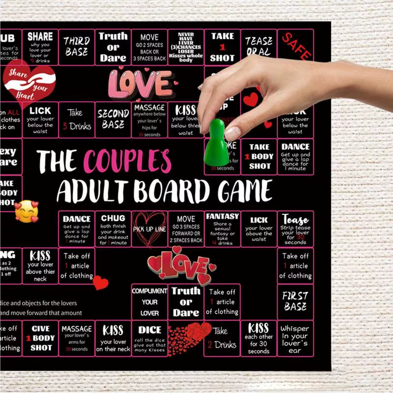 Couples Games for Adults Romantic Couples Board Adult Games Date Night Interactive Fun with with Dice for Husband & Wife