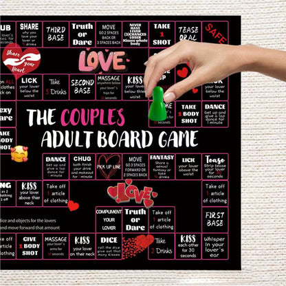 Couples Games for Adults Romantic Couples Board Adult Games Date Night Interactive Fun with with Dice for Husband & Wife