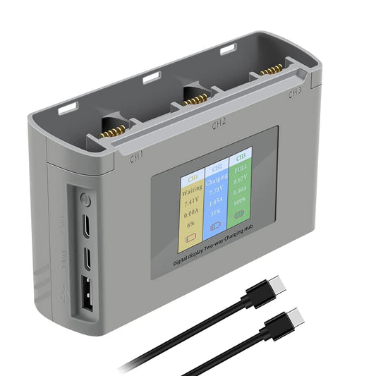 For Mavic Mini 2/SE Battery Charging Hub Drone Battery Charger Charge Three Batteries for  Mini Se/Mini 2 Drone Accessories