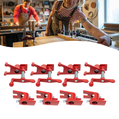 4-Piece Wood Gluing Pipe Clamp Set for 3/4" Threaded Pipes - Ideal for Woodworking Applications
