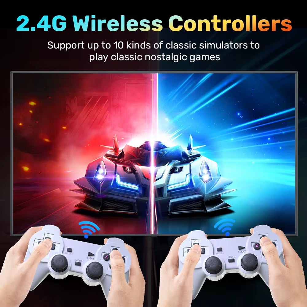 M15 Game Stick Mini TV Handheld Game Console 64G 30000+Retro Game HD Output for PS1/ARCADE/SNES/MAME/NEO GEO Wireless Controller