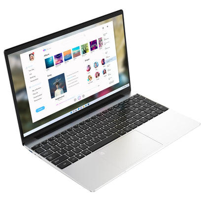 GXMO G156N Laptop Intel Alder Lake-N N95 16GB RAM 512GB SSD 15.6 Inch FHD IPS Screen Fingerprint Unlock Backlit Keyboard 180° Viewing Angle 44.89WH Battery Narrow Bezel Notebook