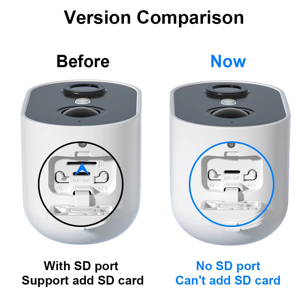 ANRAN 2K Rechargeable Battery Camera 2.4G Wifi Camera Wireless Home Surveillance Security Cameras PIR ,IP65 ,Work with ANRAN App