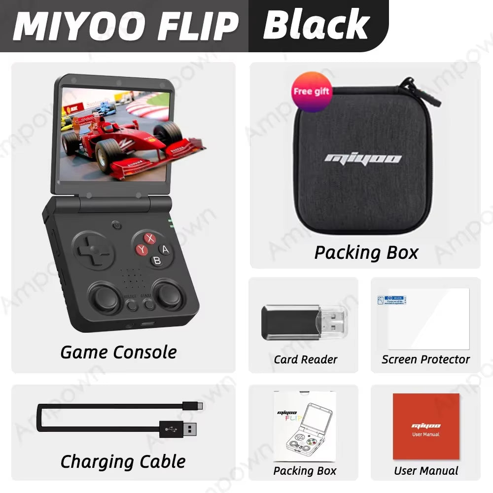 Flip V2 Handheld Game Players 3.5''IPS Screen Linux System Onion OS Video Game Consoles Free Storage Bag Gamer Gift Gaming