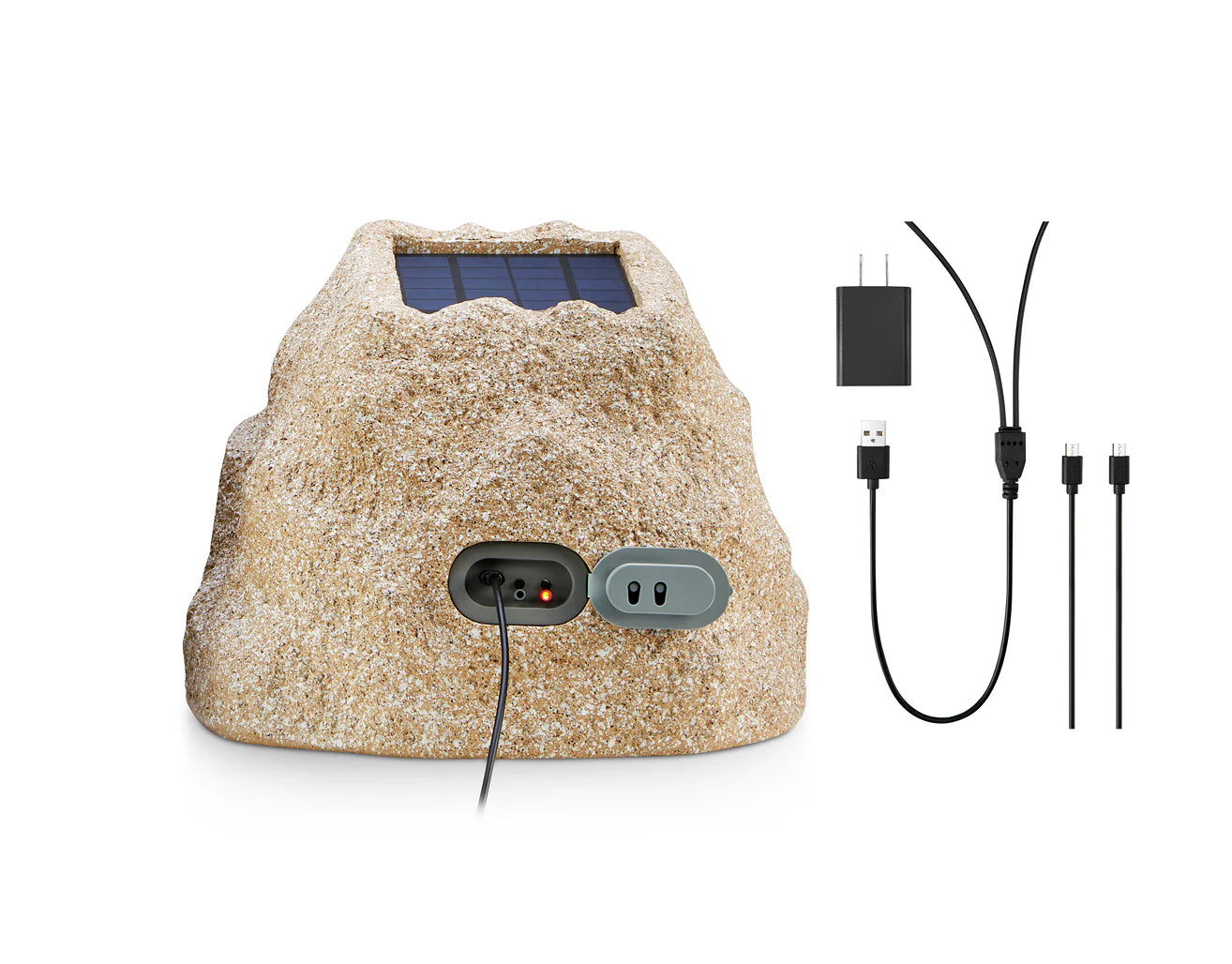 Soundpro Bluetooth Multi-Link Solar Rechargeable Wireless Rock Speaker
