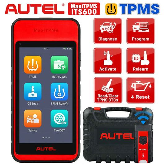 Autel Maxitpms ITS600E Diagnostic Scanner TPMS Relearn & Scan Tool Upgraded of TS508 Oil Reset/Bms/Sas/Epb Work with TBE200E