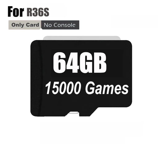 SD Card for R36S Retro Handheld Video Game Console Linux System ARKOS Portable Player 64GB 128GB 256GB Games