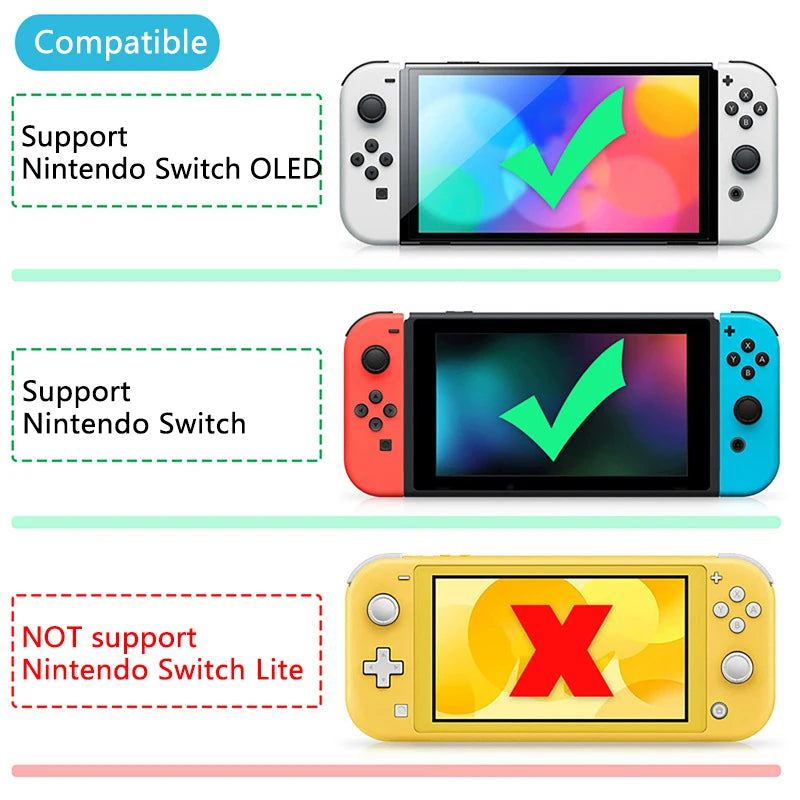 Grip Flip Vertical Bracket for Nin-Tendo Switch Oled/Switch Game Console, Adaptive Vertical Screen Game,Switch Bracket Holder