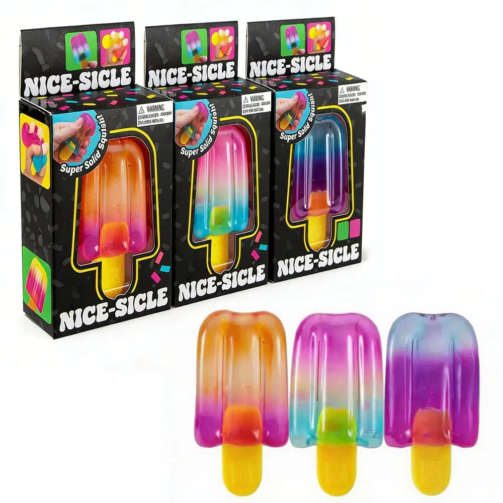 Ice Cream-Themed Slow Rebound Fidget Toys for Stress Relief and Sensory Stimulation - Ideal for Birthdays and Party Favors