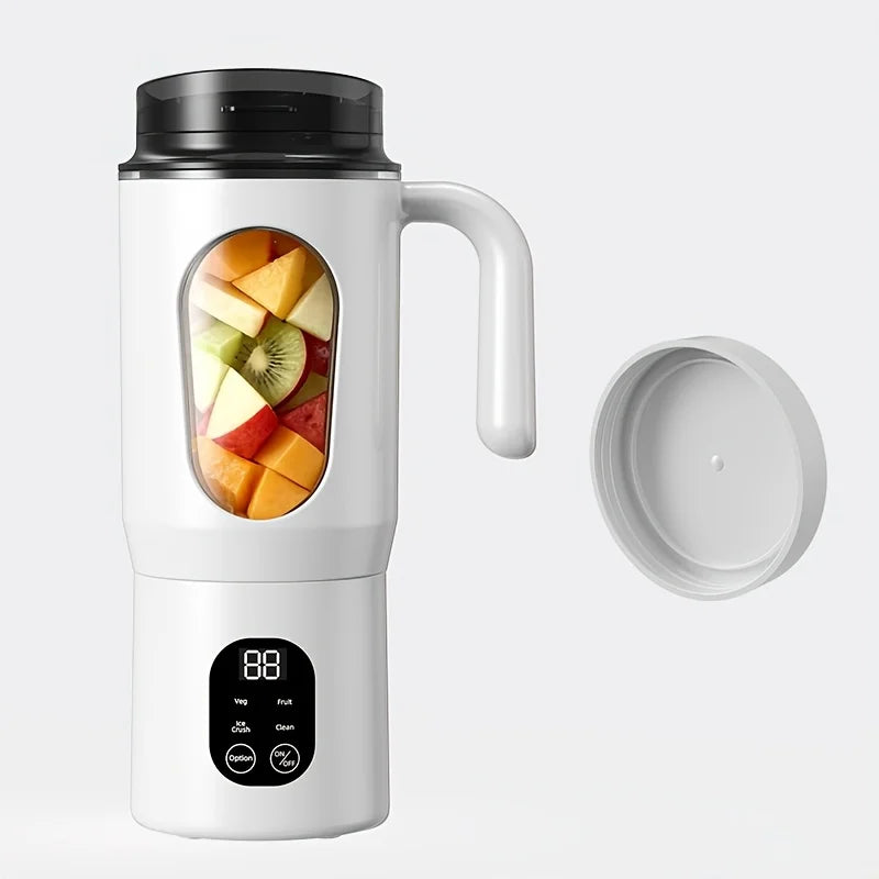 Portable 580ML Juice Maker and Blender with 8 Blades - Durable 2-in-1 Extractor for Smoothies and Shakes