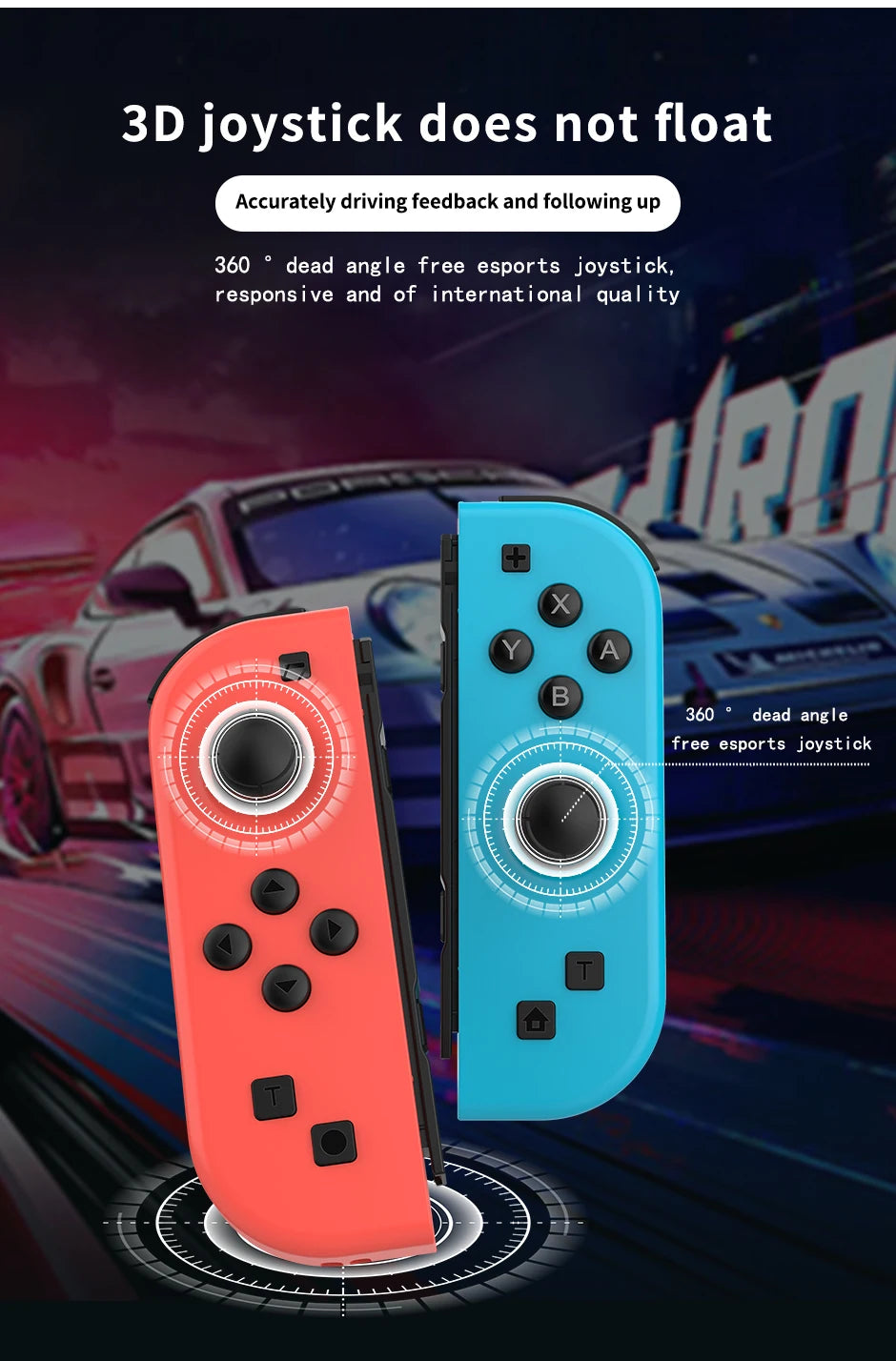 Joy Pad Joycons Controller for Nintendo Switch Joystick Gamepad Wireless Game Console Joypad Turbo Wake up Function