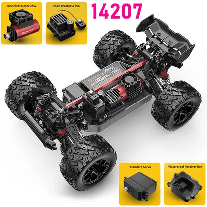 Hyper Go MJX 14207 1/14 Scale 4WD Brushless Remote Control Drift Racing Car - 55KM/H Off-Road Truck