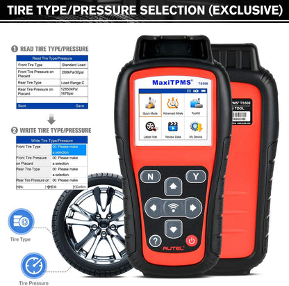 l Maxitpms TS508WF TPMS Tool Sensor Progarmming/ Relearn/ Activate TPMS Reset Read/Clear TPMS Dtcs