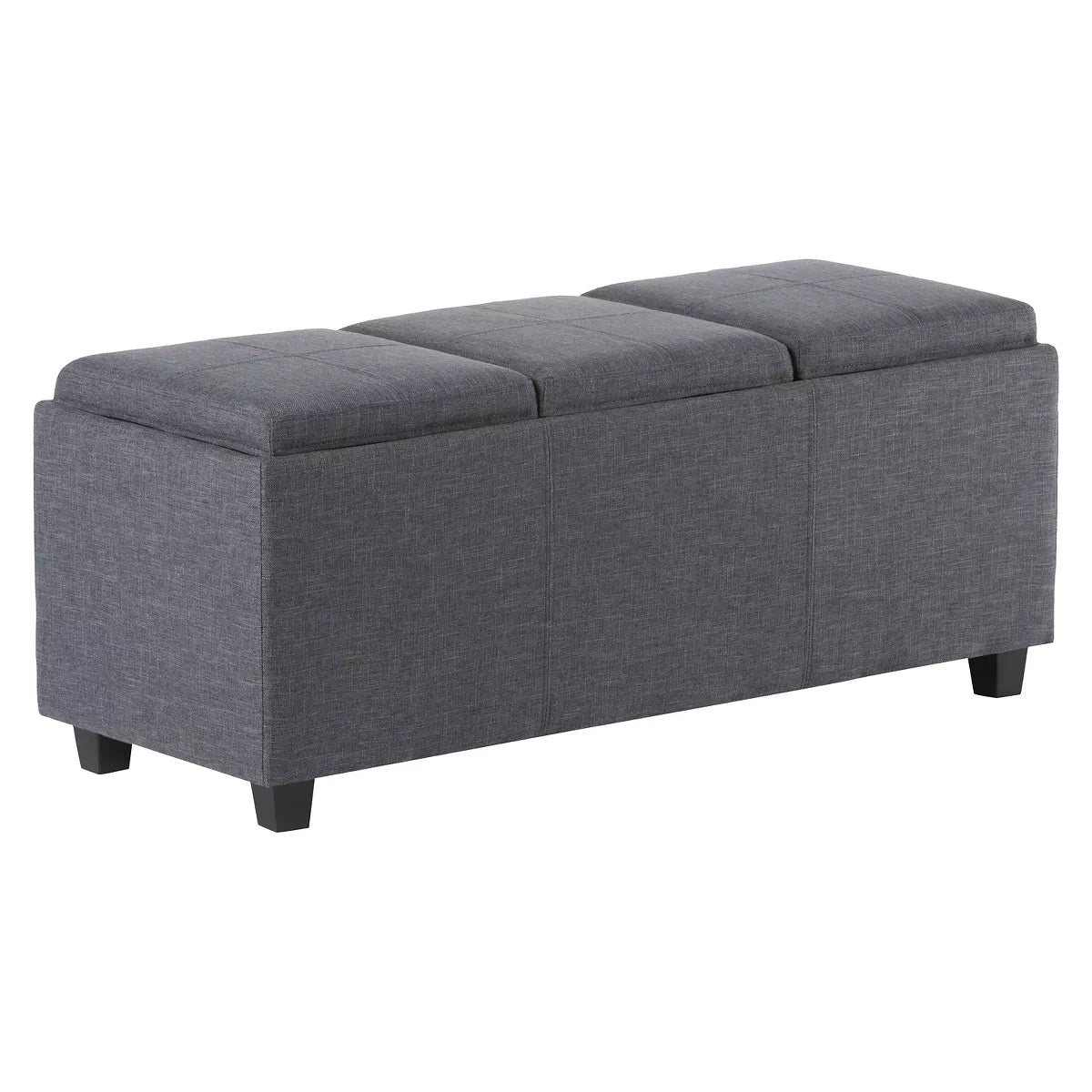 Franklin Storage Ottoman and Benches - Red