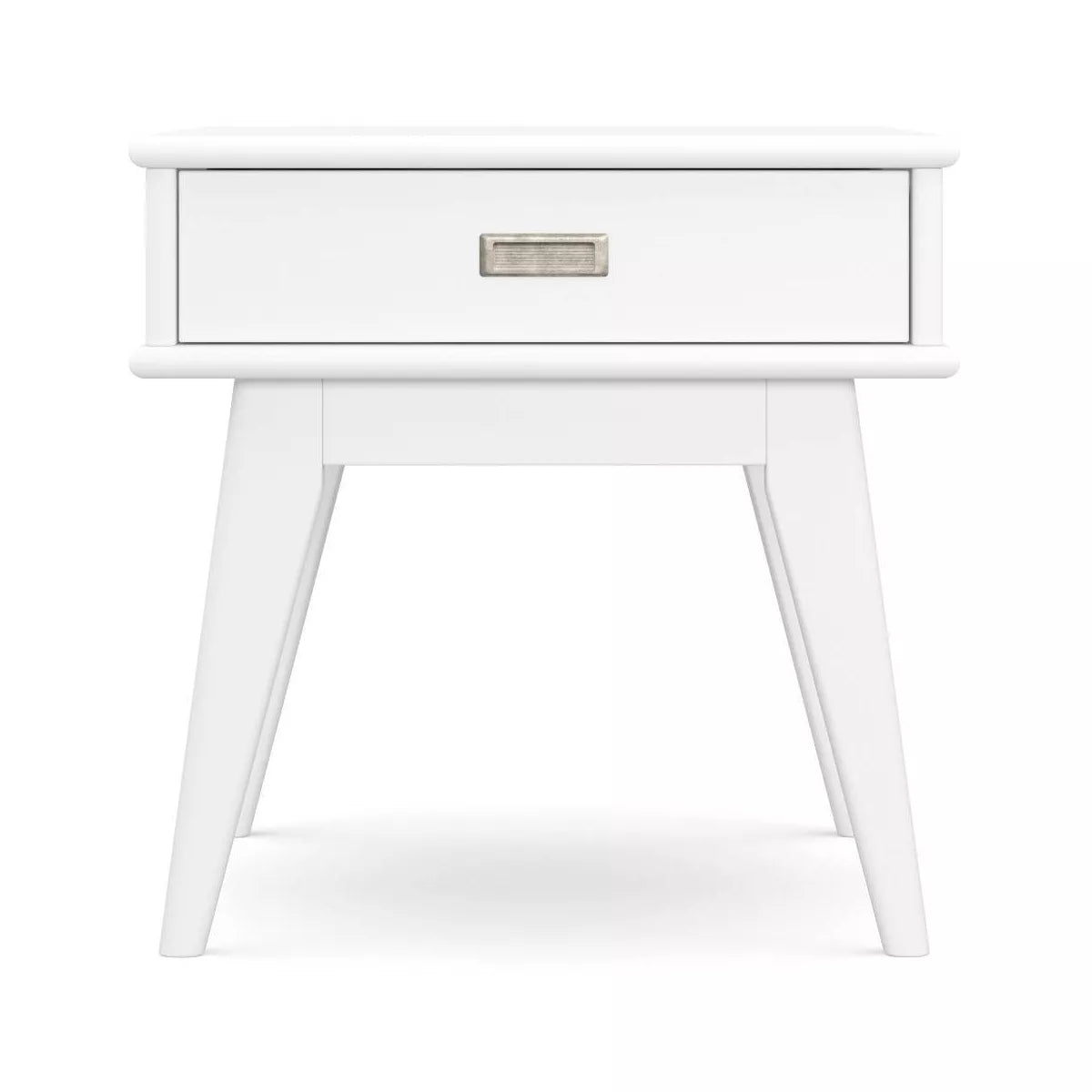 Tierney Mid Century End Table White