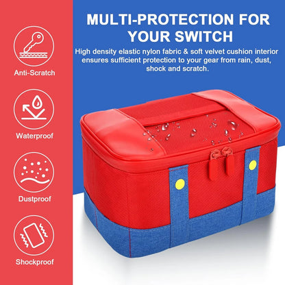 Large Carrying Protective Case for Nintendo Switch OLED Console Pro Controller Travel Storage Bag Case for Switch Accessories
