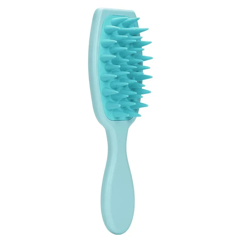Long Handle Silicone Shampoo Brush for Scalp Massage and Hair Washing