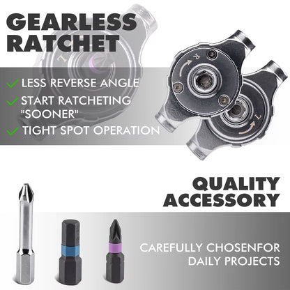40In1 Multifunction Ratchet Screwdriver Set Multi Magnetic Bits Mini Repair Tool Kit Household Tool for PC & Iphone Etc.